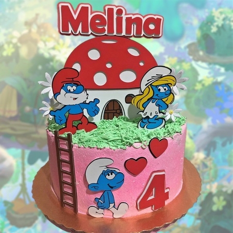 Smurf - Topo de Bolo