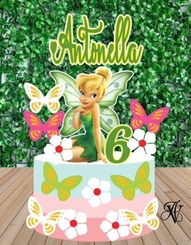 Sininho Tinkerbell - Topo de Bolo