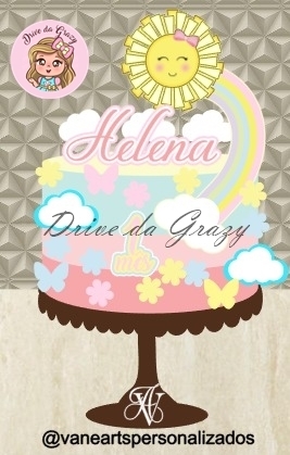 Solzinho - Topo de Bolo