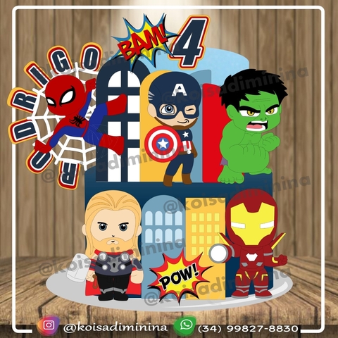 Vingadores - Topo de Bolo