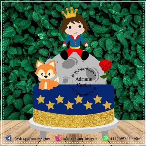 Pequeno Principe - Topo de Bolo