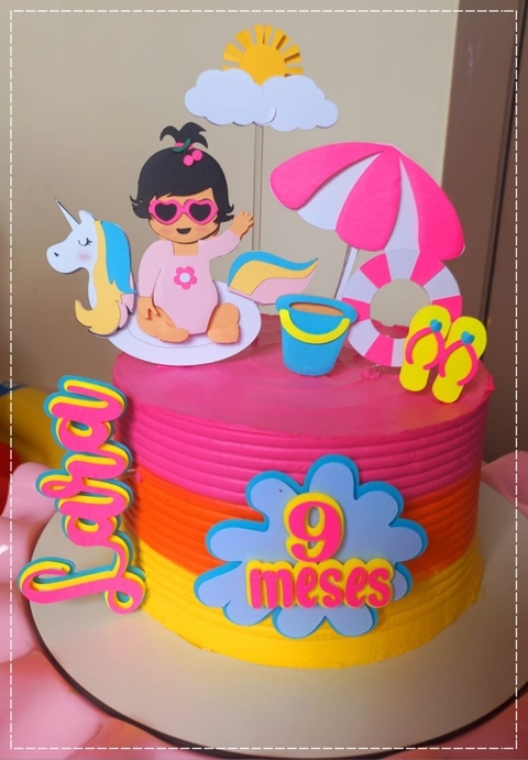 Pool Party - Topo de Bolo