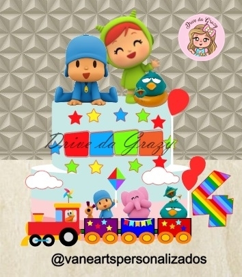 Pocoyo - Topo de Bolo