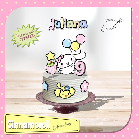 Cinnamoroll - Topo de Bolo - comprar online