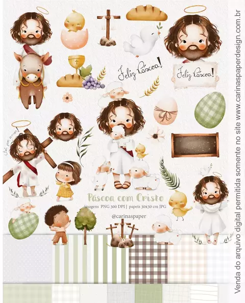 Kit Digital - Pascoa com Cristo - comprar online