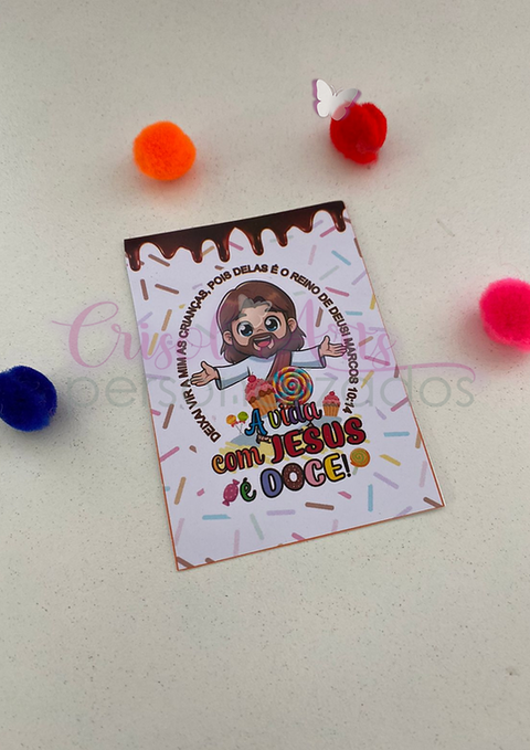 Dia das Crianças - Tag a vida com Jesus é doce - comprar online