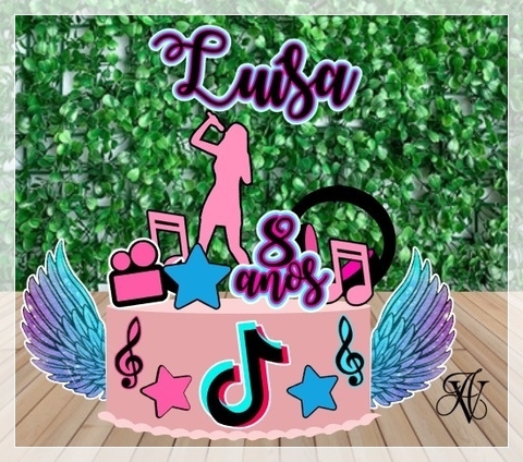 Tik Tok - Topo de Bolo