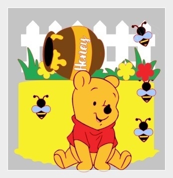 Ursinho Pooh - Topo de Bolo