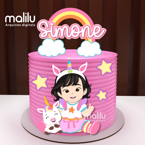 Unicórnio - Topo de Bolo