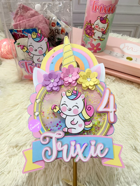 Unicórnio - Topo de Bolo 4 - comprar online