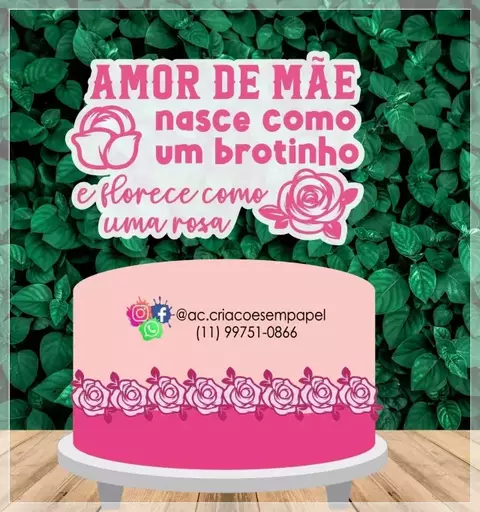 Topo de Bolo - Dia das Mães 13 - comprar online