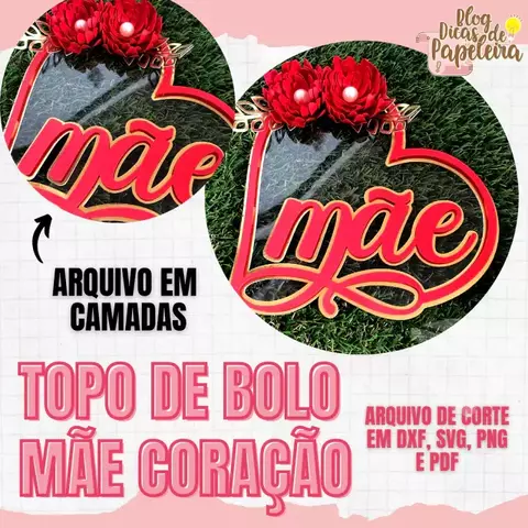 Topo de Bolo - Dia das Mães 70 - comprar online