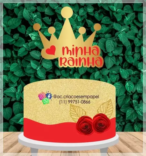 Topo de Bolo - Dia das Mães 11 - comprar online