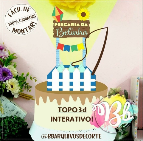 Festa Junina - Topo de Bolo 20 - comprar online