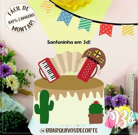 Festa Junina - Topo de Bolo 21 - comprar online