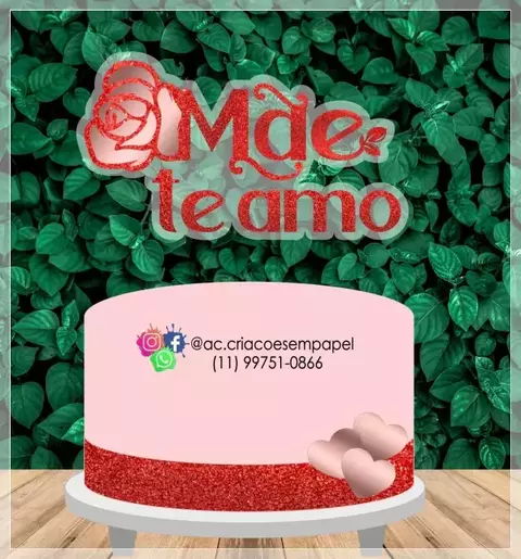 Topo de Bolo - Dia das Mães 14 - comprar online