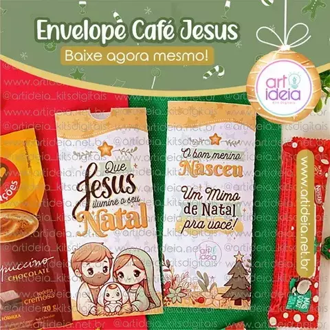 Natal - Envelope Café com Jesus