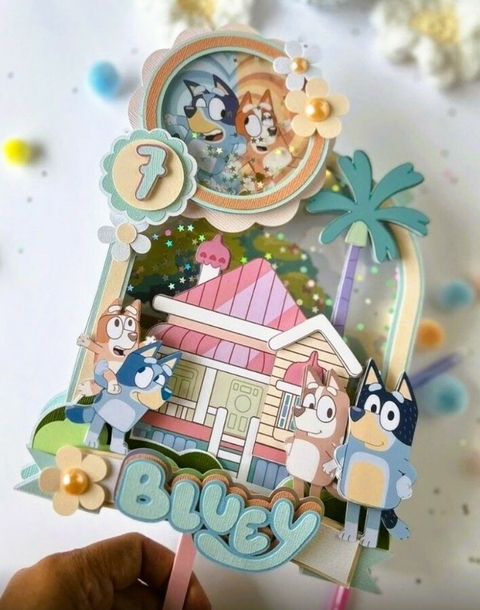 Bluey - Topo de Bolo - comprar online