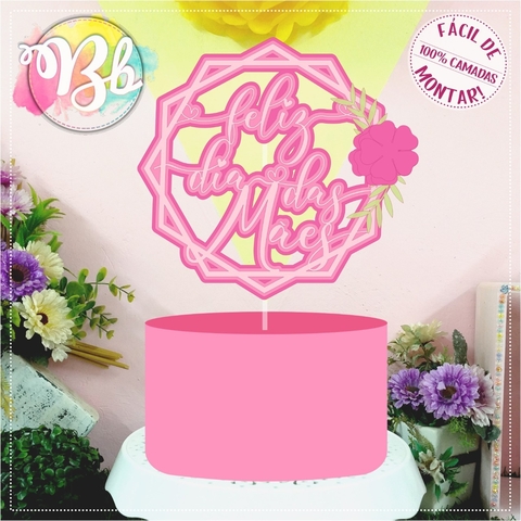 Topo de Bolo - Dia das Mães 33 - comprar online
