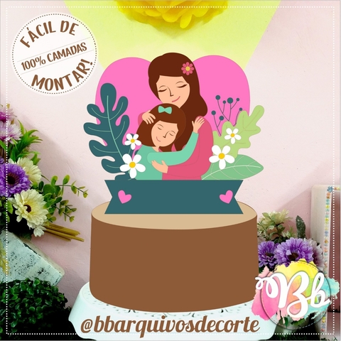 Topo de Bolo - Dia das Mães 44 - comprar online