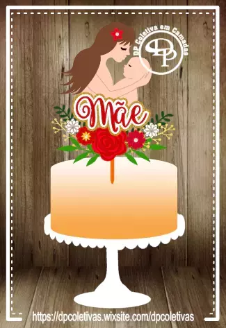 Topo de Bolo - Dia das Mães 53 - comprar online