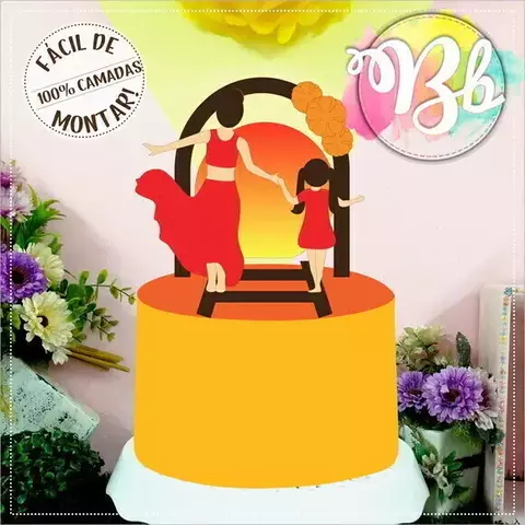 Topo de Bolo - Dia das Mães 60 - comprar online