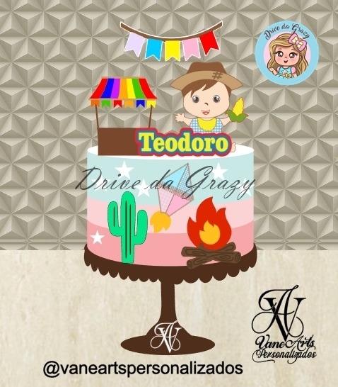Festa Junina - Topo de Bolo 72 - comprar online