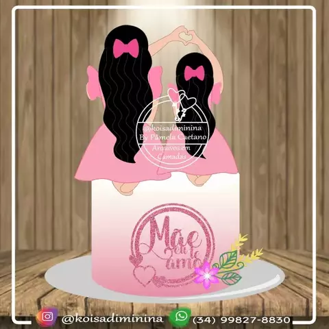 Topo de Bolo - Dia das Mães 66 - comprar online