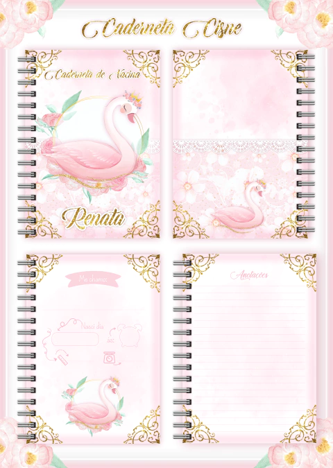 Caderneta de Saúde Cisne Menina