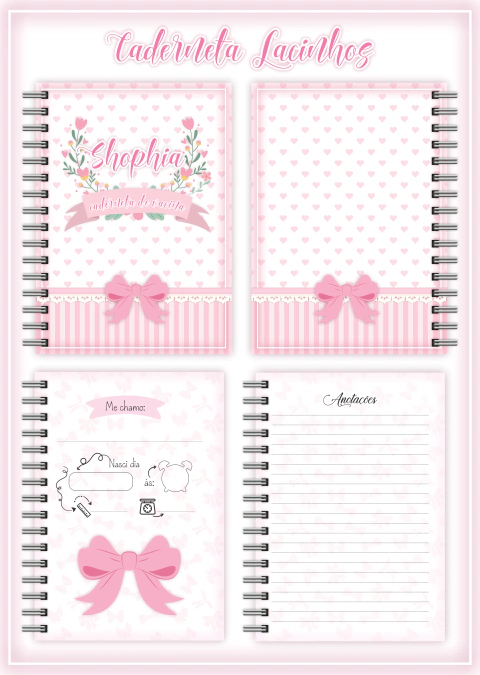 Caderneta de Saúde Laços Menina