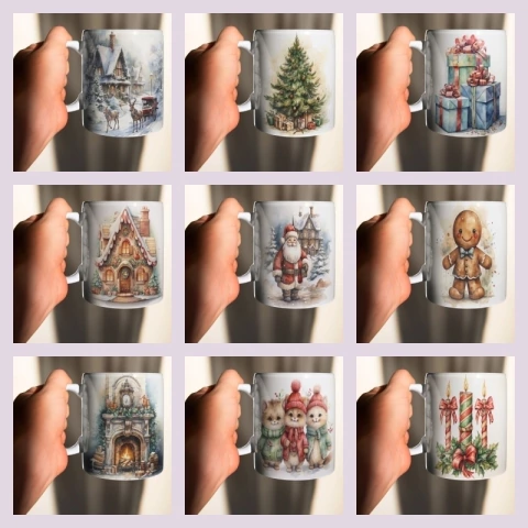 Natal - CANECAS PINTURAS DE NATAL - comprar online