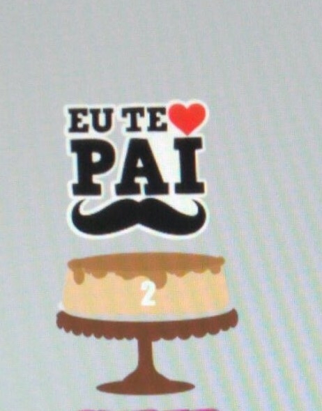 Dia dos Pais - Topo de Bolo 123 - comprar online