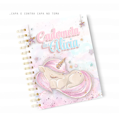 Caderneta de Saúde Unicórnio Menina