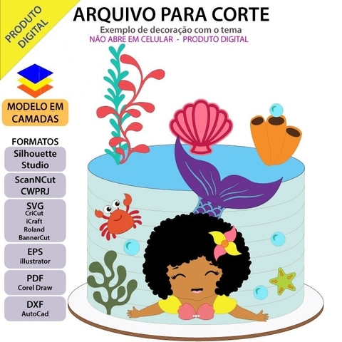 Sereia - Topo de Bolo