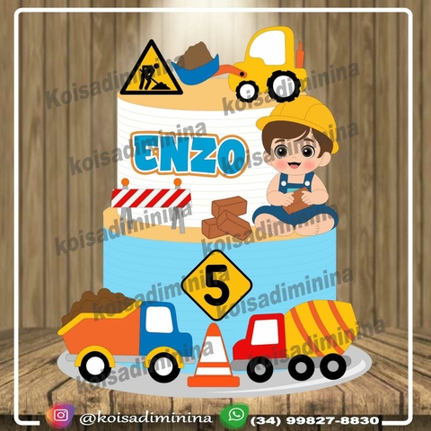 Construção - Topo de Bolo - comprar online