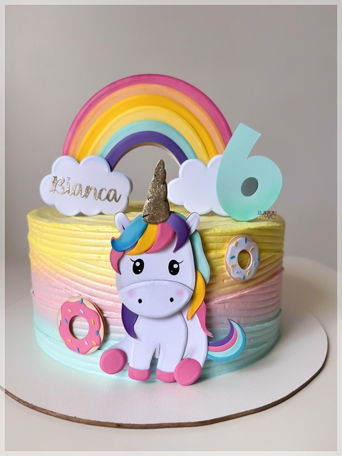 Unicórnio - Topo de Bolo