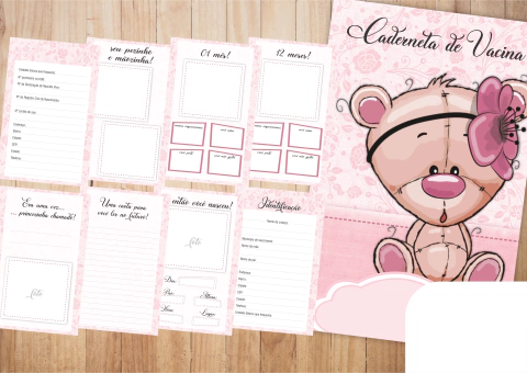 Caderneta de Saúde Ursinha Menina