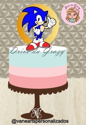 Sonic - Topo de Bolo