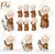 Kits Digitais Ilustrações Padre Pio (Santinhos) - Flor de Cactos