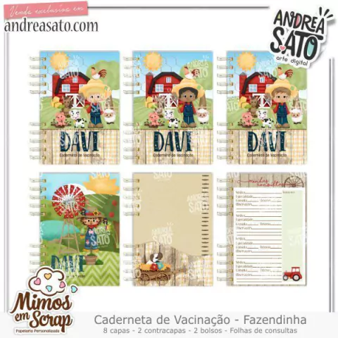 Caderneta de Saúde Fazendinha Menino