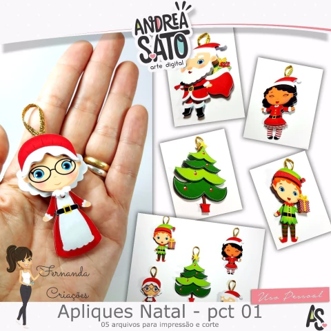 Natal - Pingentes para Árvore