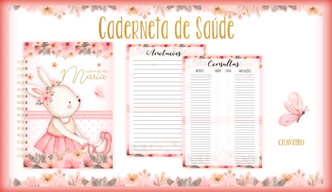 Caderneta de Saúde Coelhinha Menina