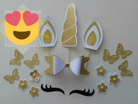 Unicórnio - Topo de Bolo