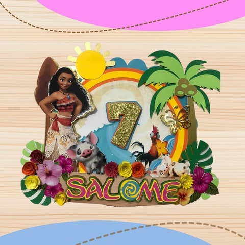 Moana - Topo de Bolo - comprar online
