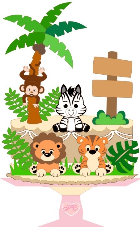 Safari - Topo de Bolo