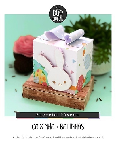 Caixa Balinhas Fofuras de Páscoa - comprar online