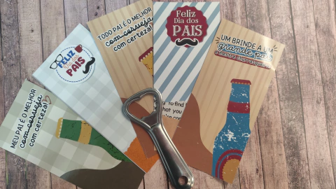 Dia dos Pais 2024 - Card Abridor Garrafa