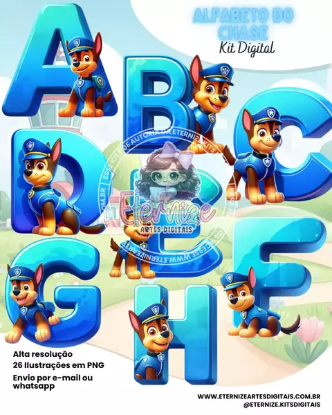 Kit Digital - Alfabeto Chase - comprar online