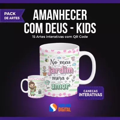 Canecas - Amanhecer Com Deus Kids - comprar online