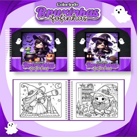 Livro de Colorir - Bruxinhas Fofinhas - comprar online